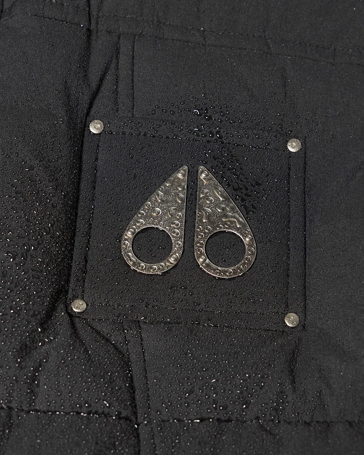 Moose Knuckles Everest gilet puffer duvet noir