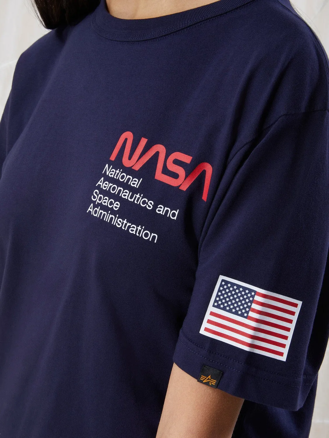 Alpha Industries NASA Worm Logo Gen II T-shirt logo poitrine