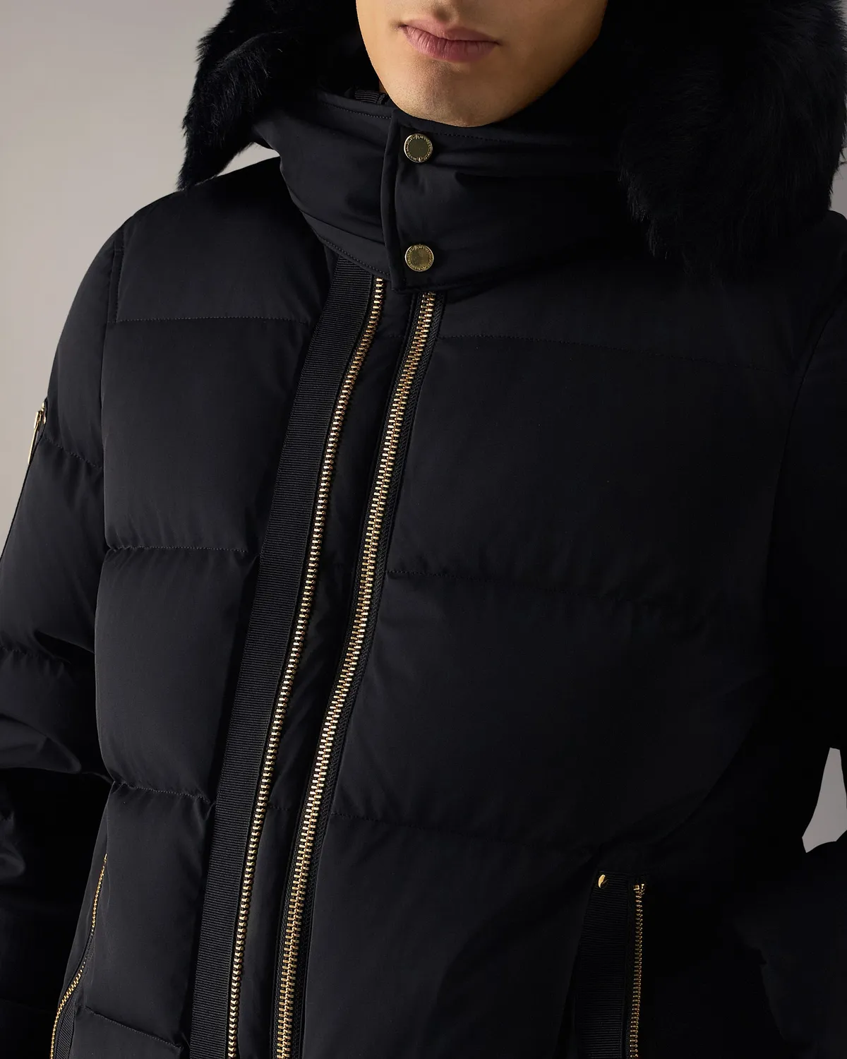 Moose Knuckles Stagg bomber duvet noir Gold Series