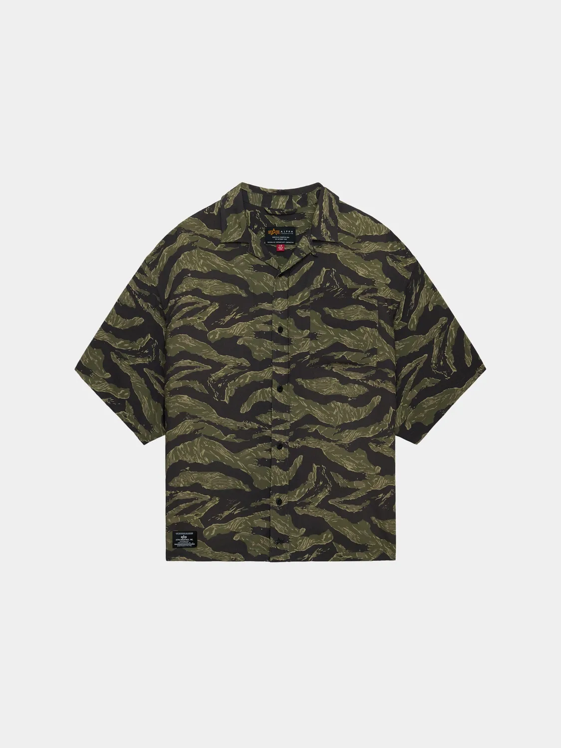 Alpha Industries Camo Relaxed Chemise manches courtes gris