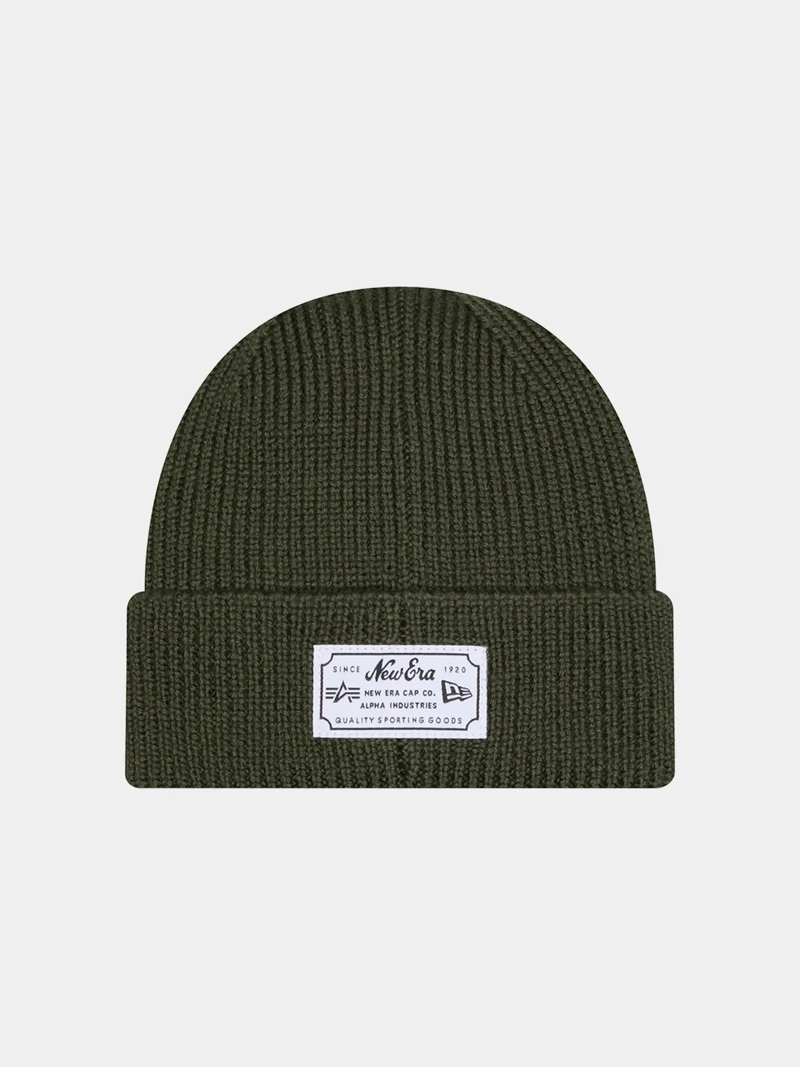 Alpha Industries Jets bonnet vert laine mérinos stretch