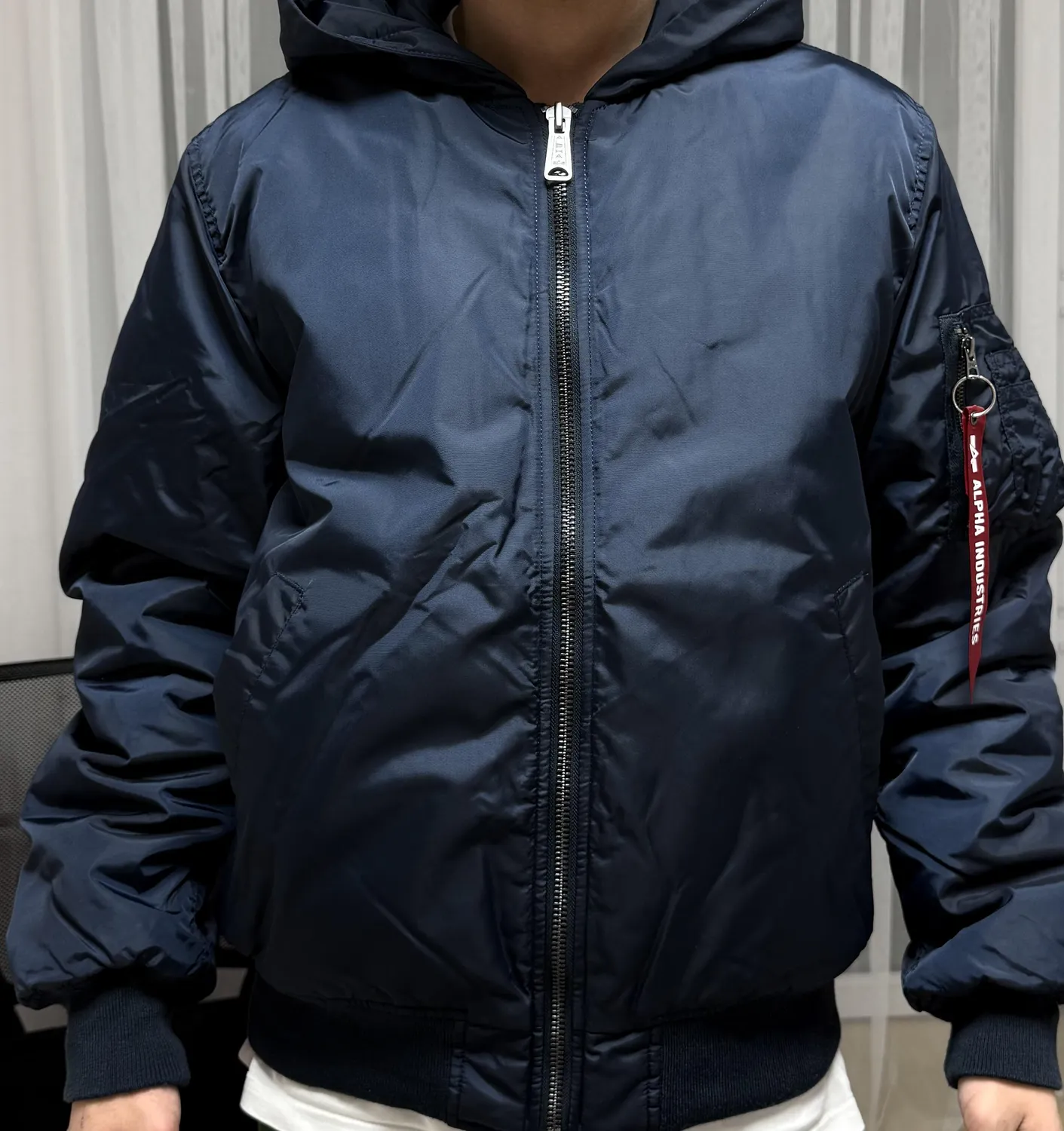 Alpha Industries MA-1 Hooded blouson bomber oxford capuche