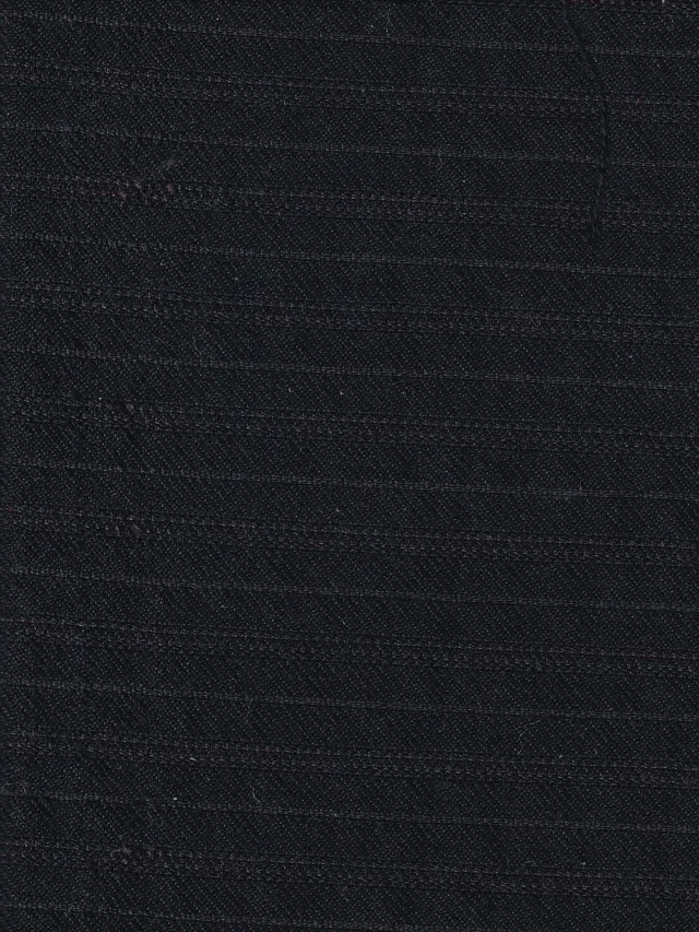 Hollington toile coton noir rayures cassis tissu au mètre