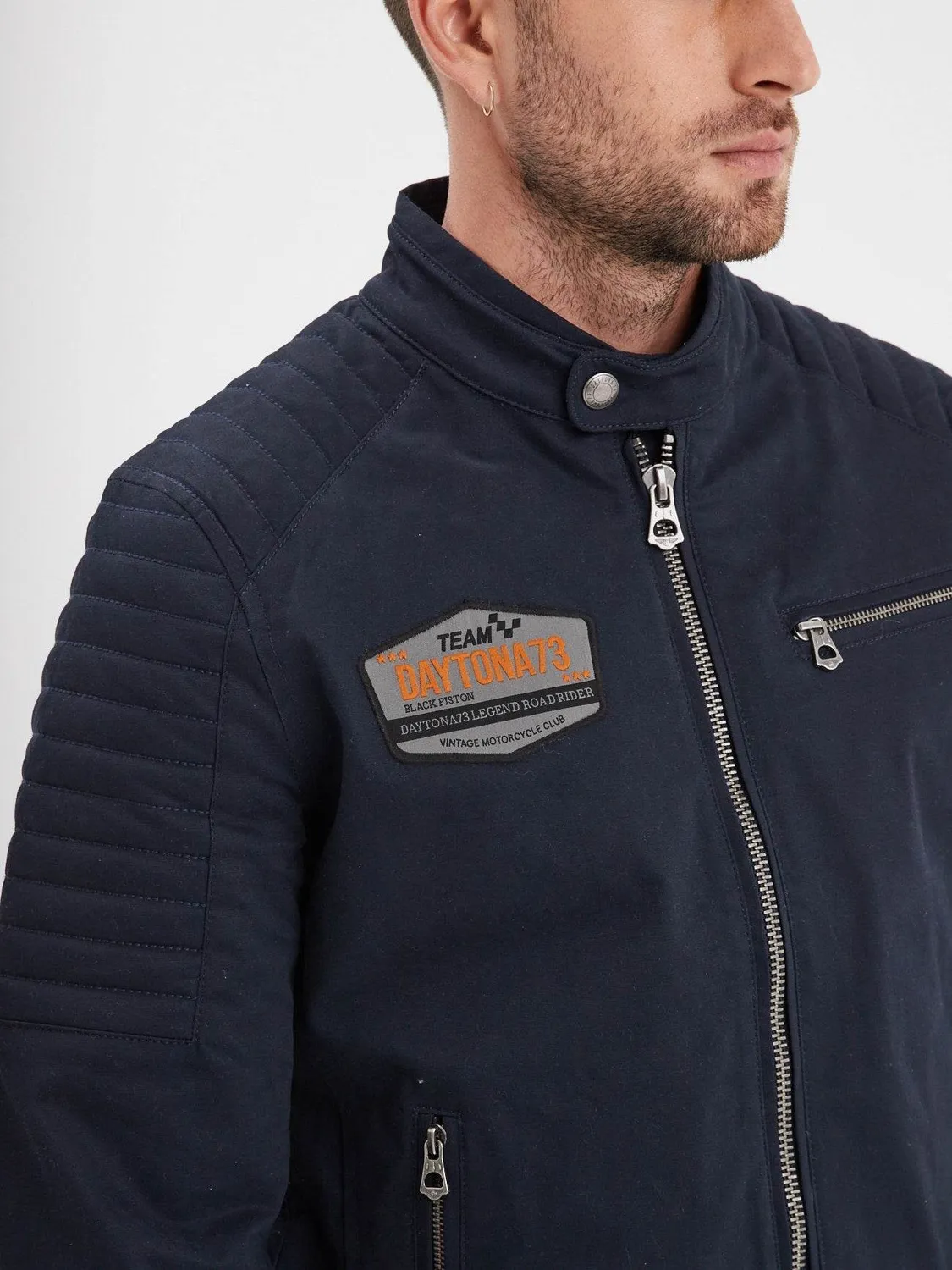 Daytona Bowen veste racing navy coton stretch