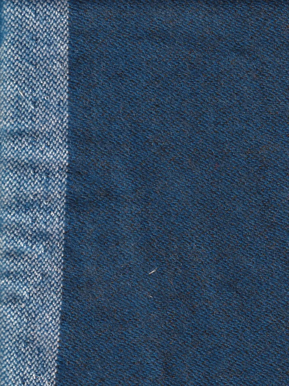 Hollington tissu toile laine double-face brun or bleu