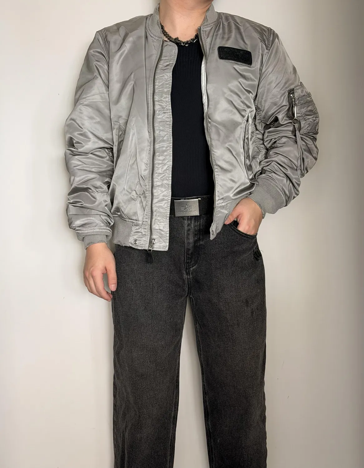 Alpha Industries XLIM EP.9 03 blouson Light Gray réversible