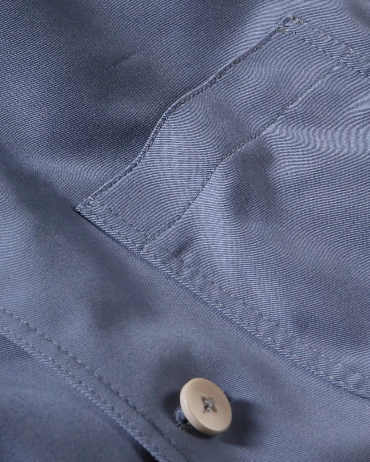 Hollington Tyrol veste serge coton stretch bleu azur