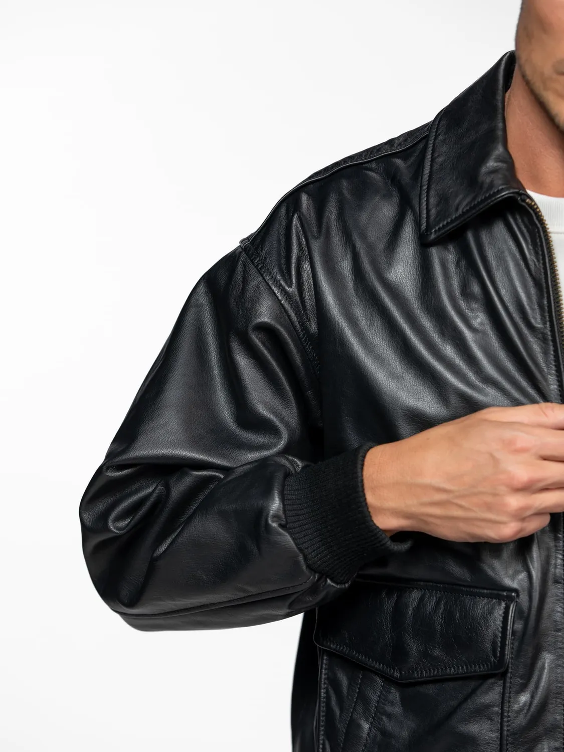 Daytona Dogue blouson cuir aviateur black vachette