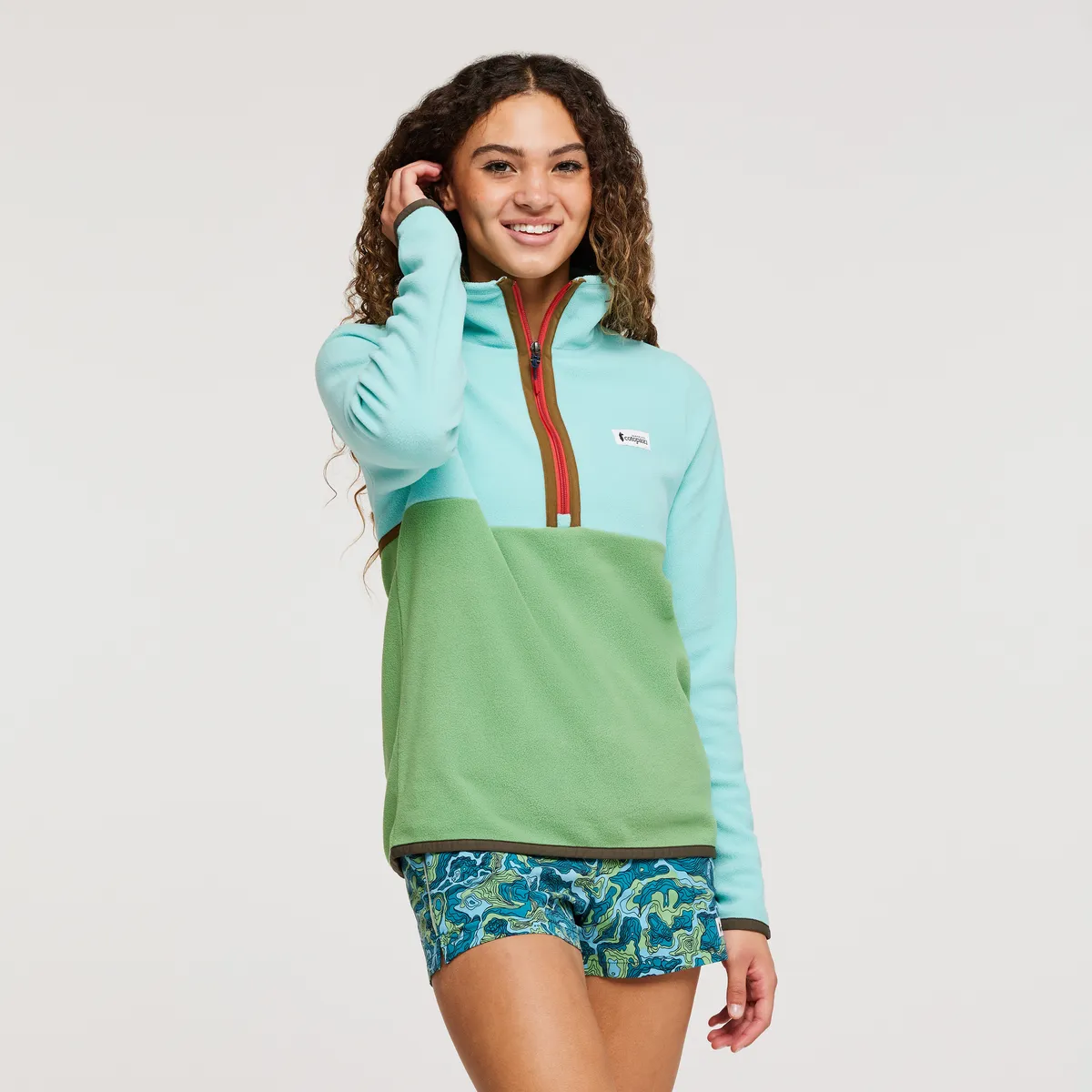 Cotopaxi Amado pullover polaire femme Sea Glass/Kelp recyclé