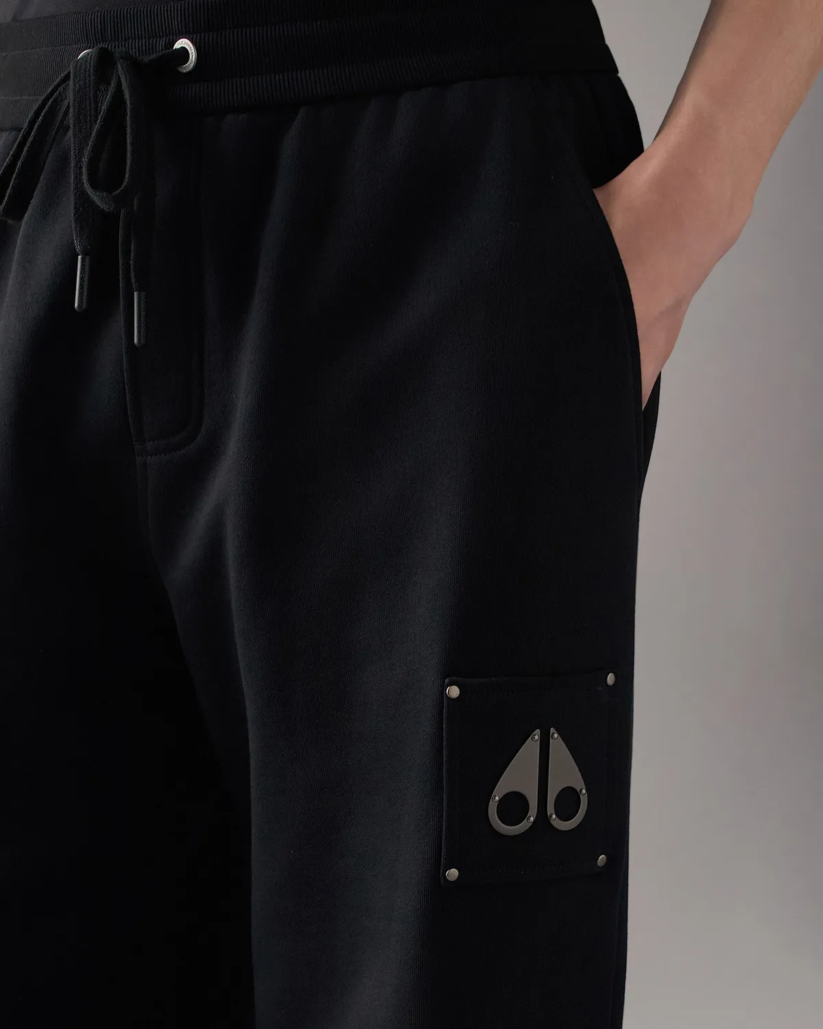 Moose Knuckles Hartsfield pantalon droit Black coton