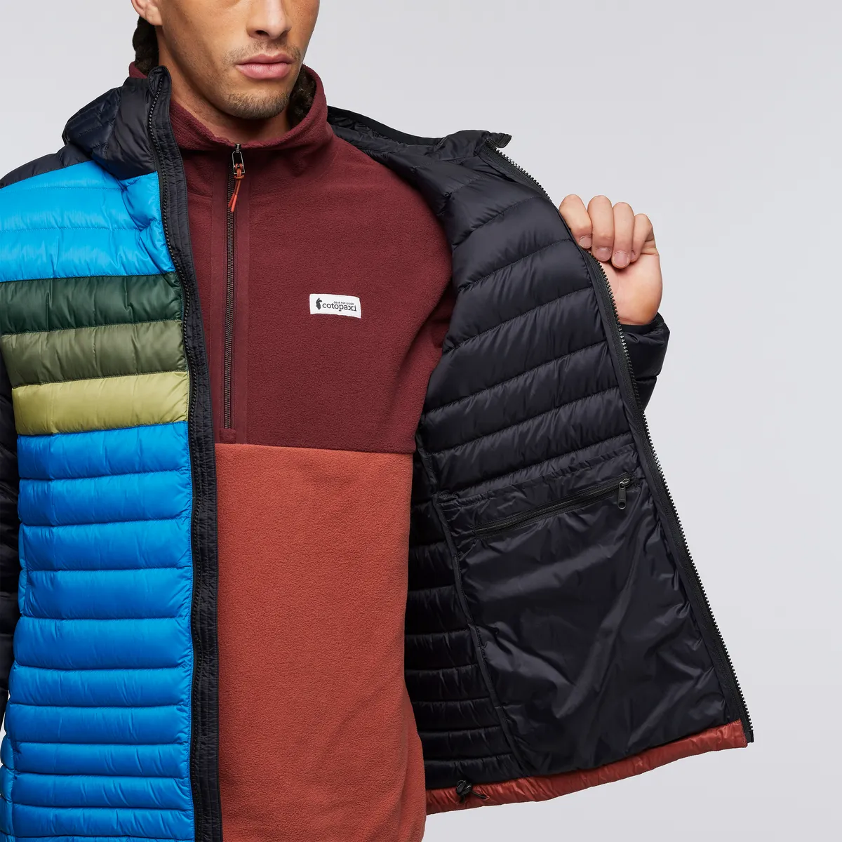 Cotopaxi Fuego Funky doudoune homme Carbon Combo duvet 800