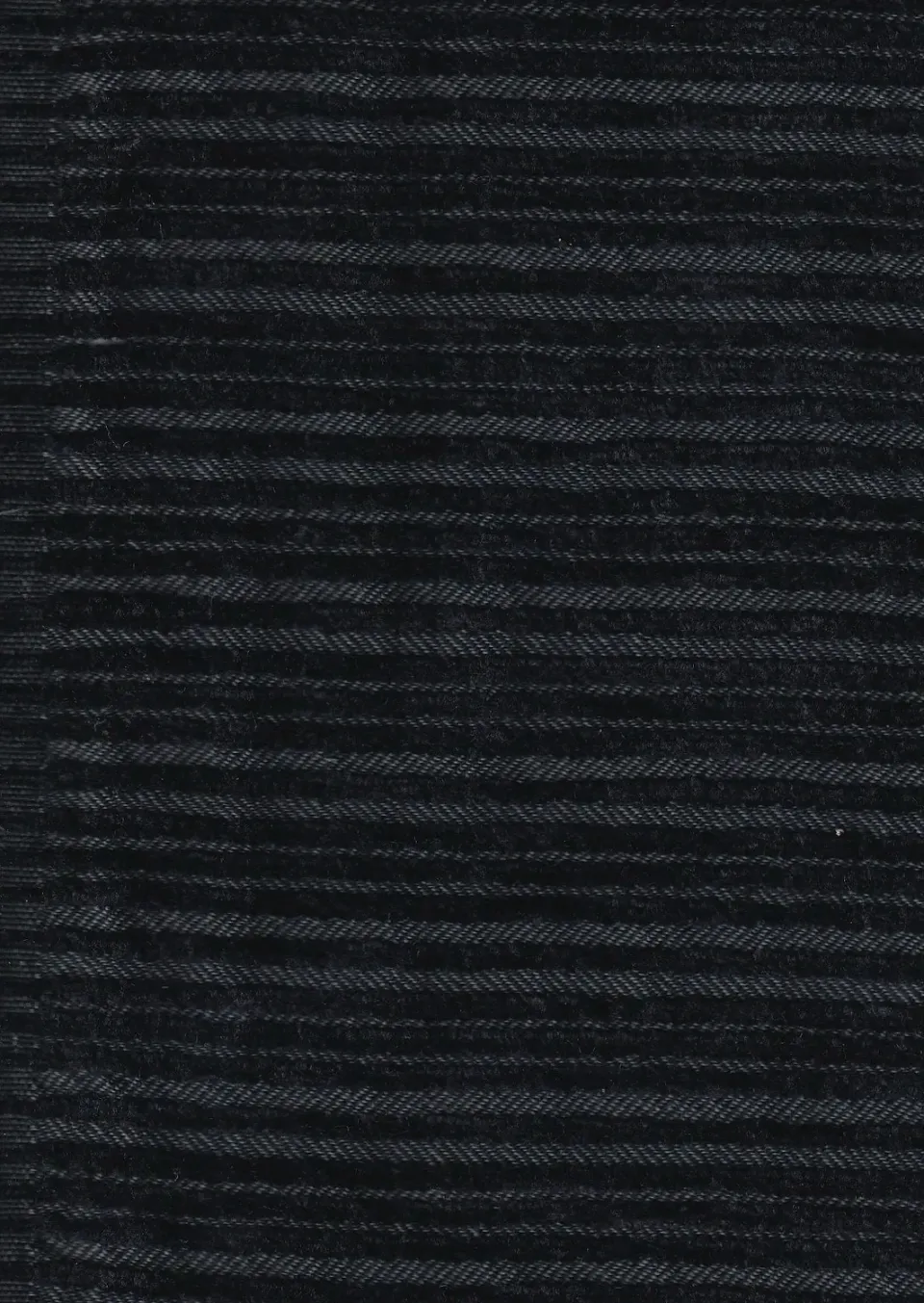 HOLLINGTON crêpe velours dévoré tissu noir laine coton