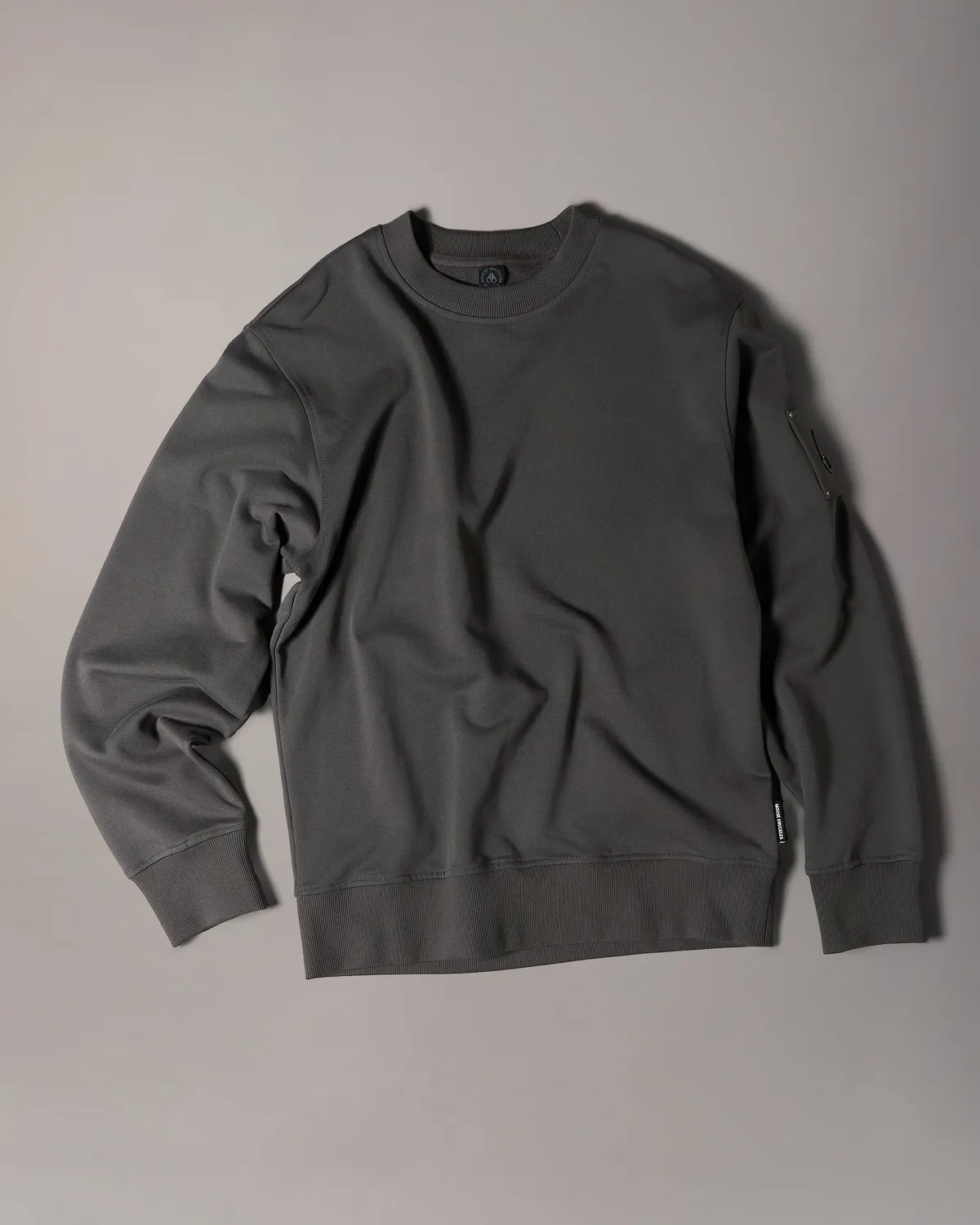 Moose Knuckles Hartsfield sweat col rond ciment