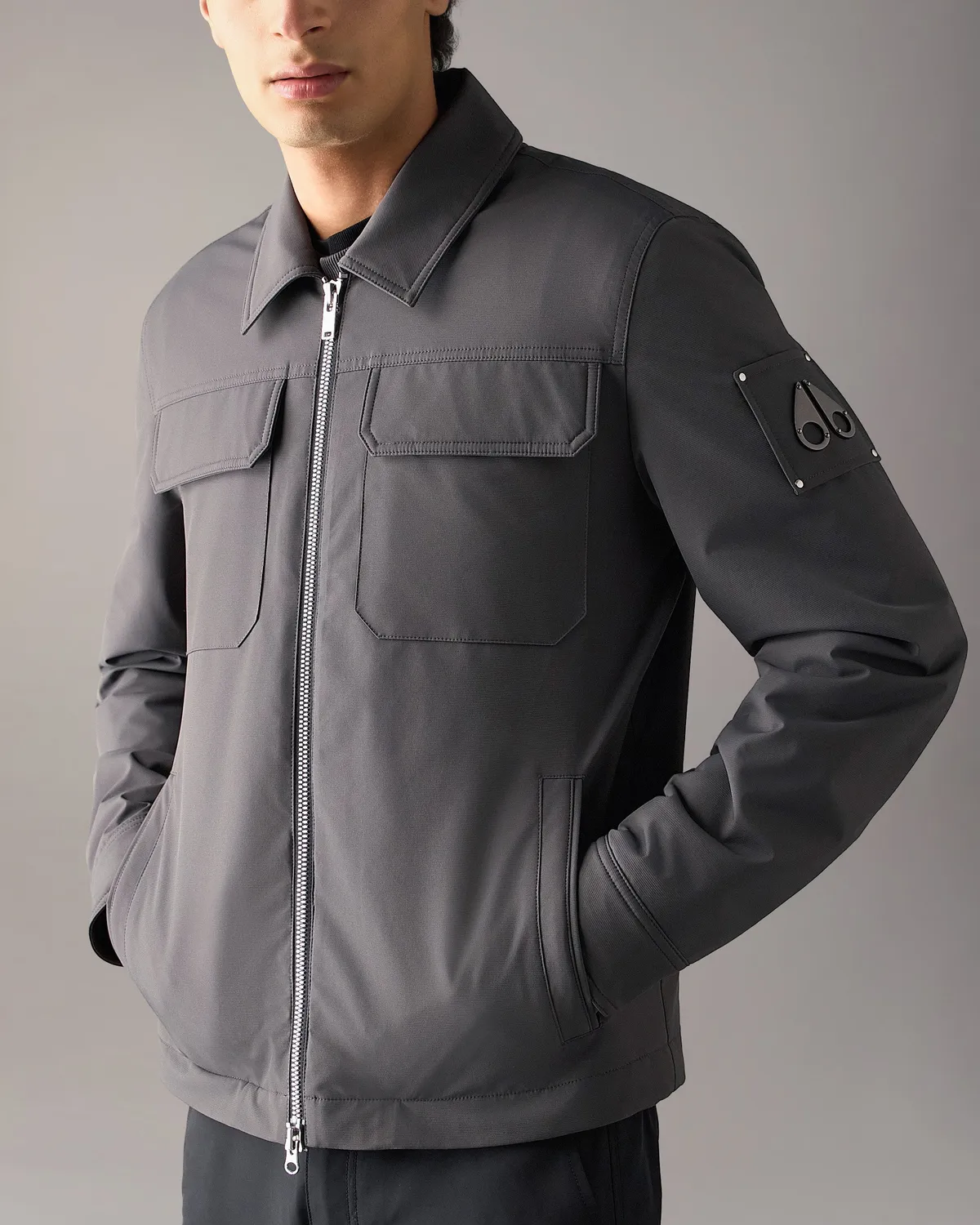 Moose Knuckles Jacques Surchemise-Veste Cement Légère