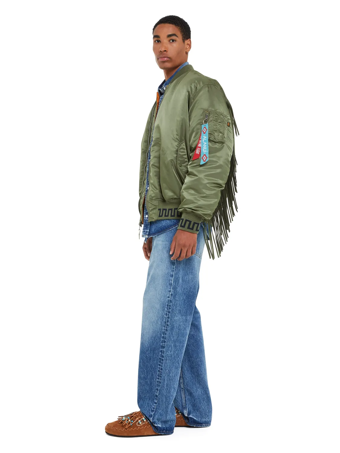 Alpha Industries Alanui MA-1 blouson sage patchwork