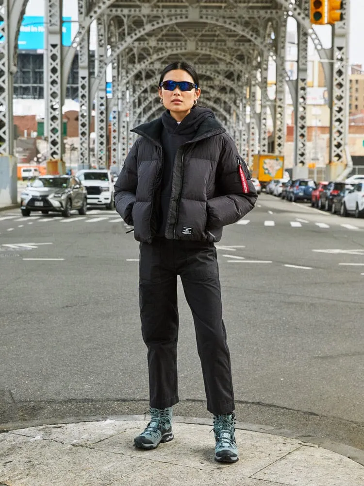 Alpha Industries Sierra Short parka femme noir duvet