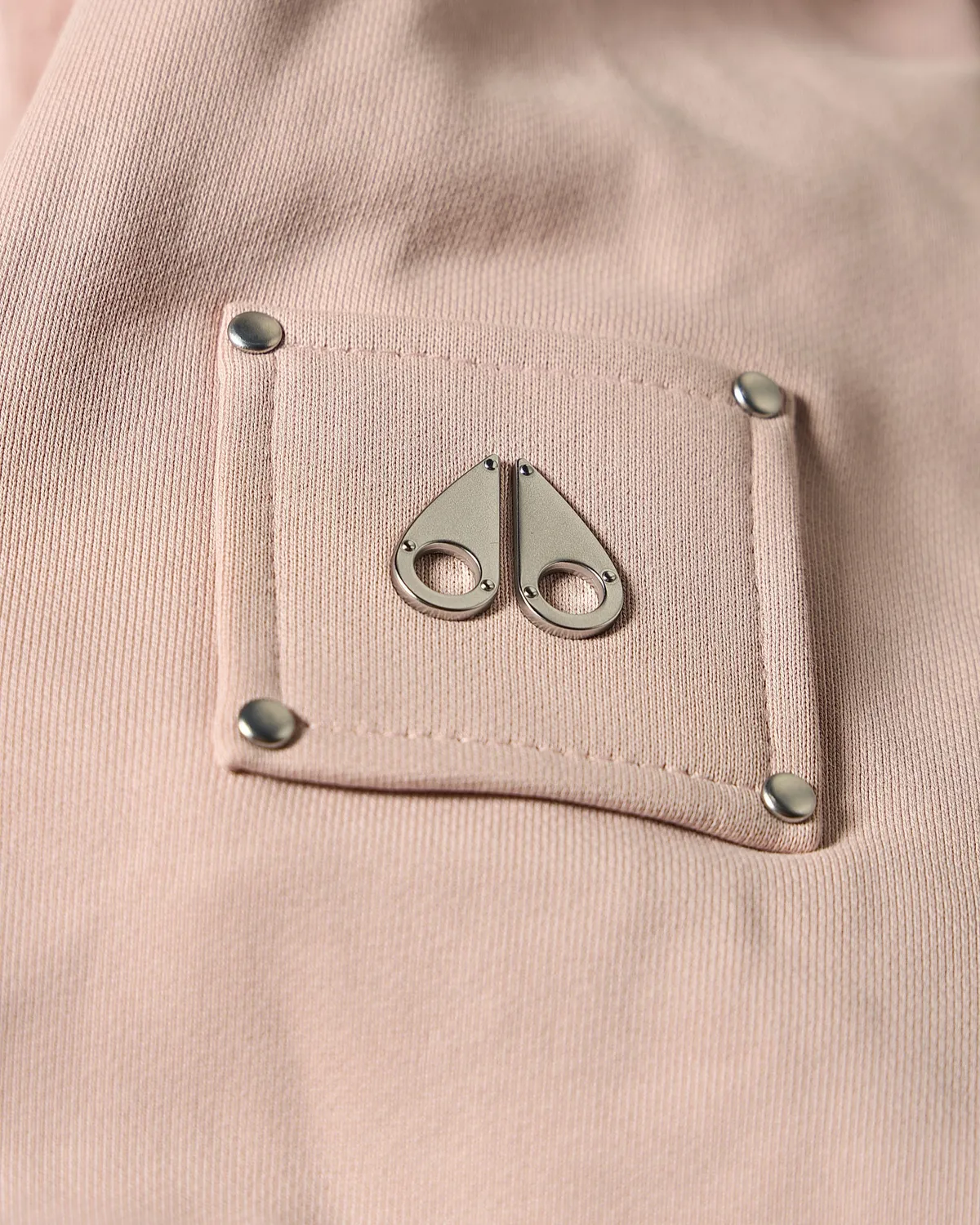Moose Knuckles Bunny Roslyn Hoodie Rosewood fausse fourrure