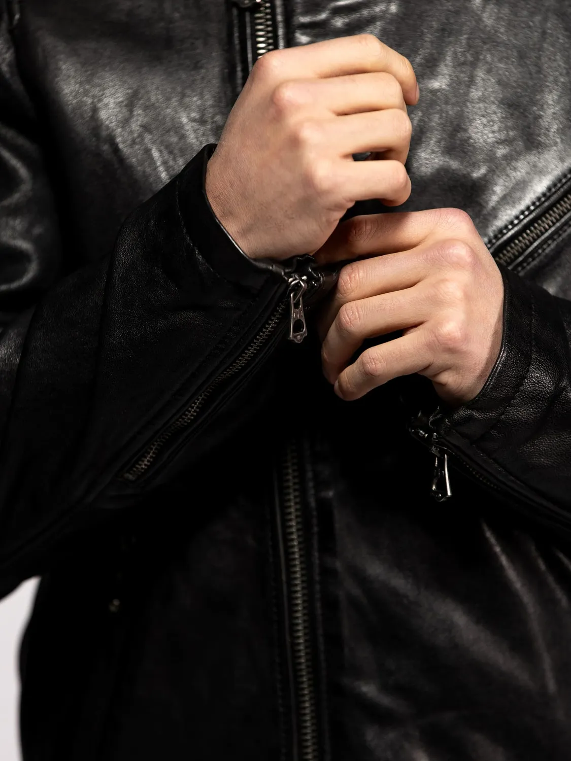 Daytona Golberg blouson biker homme noir cintré