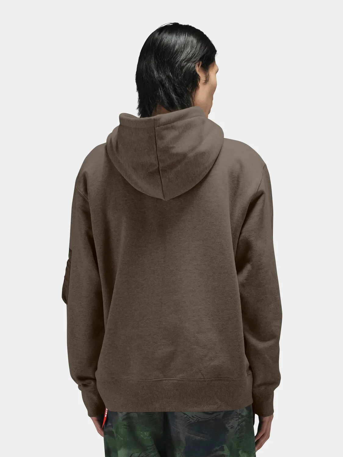 Alpha Industries Utility Pocket hoodie marron coton