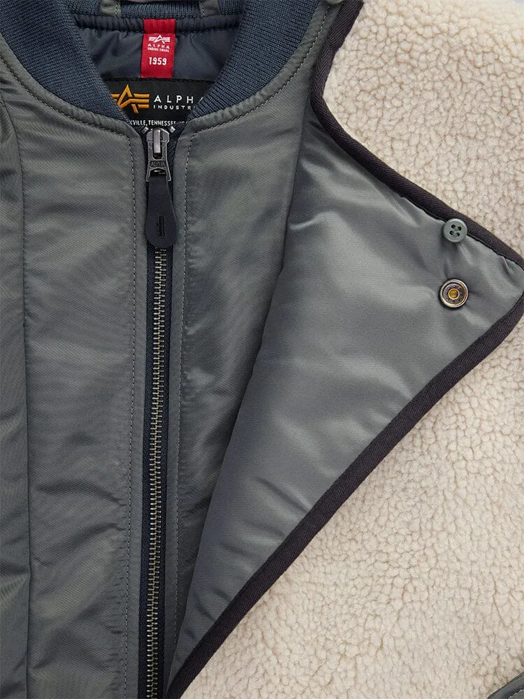 Alpha Industries B-15 Sherpa Hybrid blouson femme gris