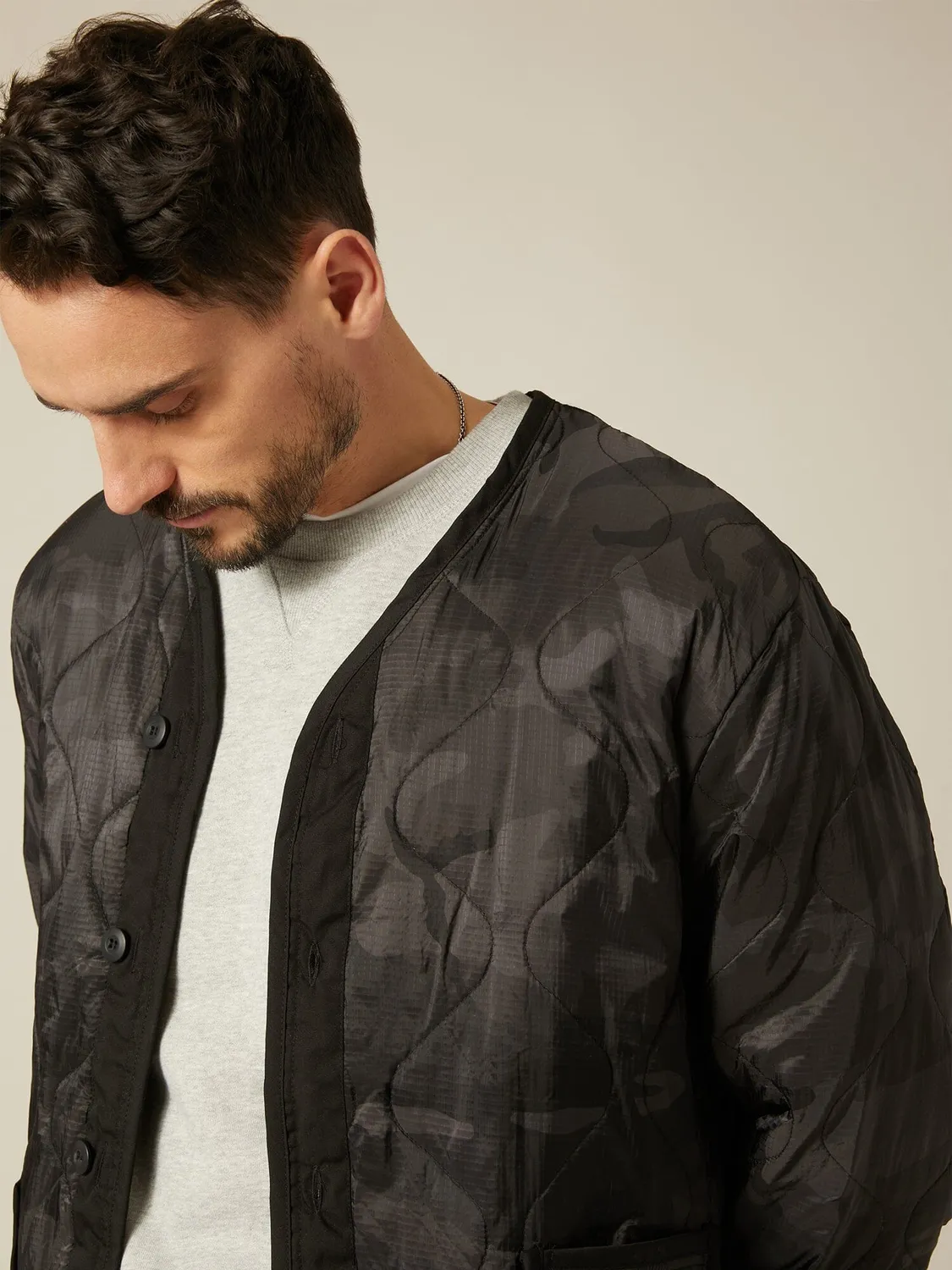 Alpha Industries ALS/92 liner veste camouflage noir