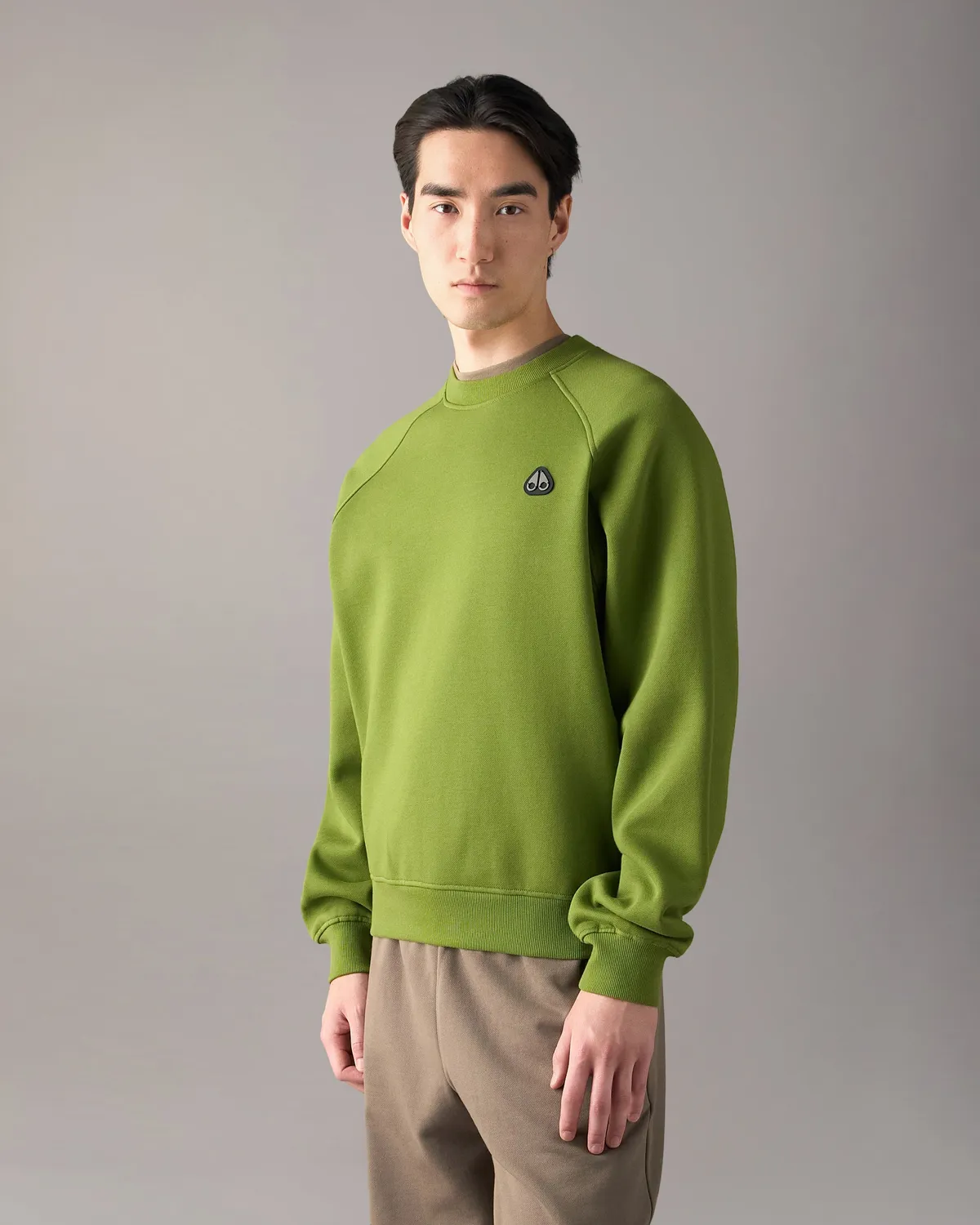 Moose Knuckles Yul sweat col rond ashen