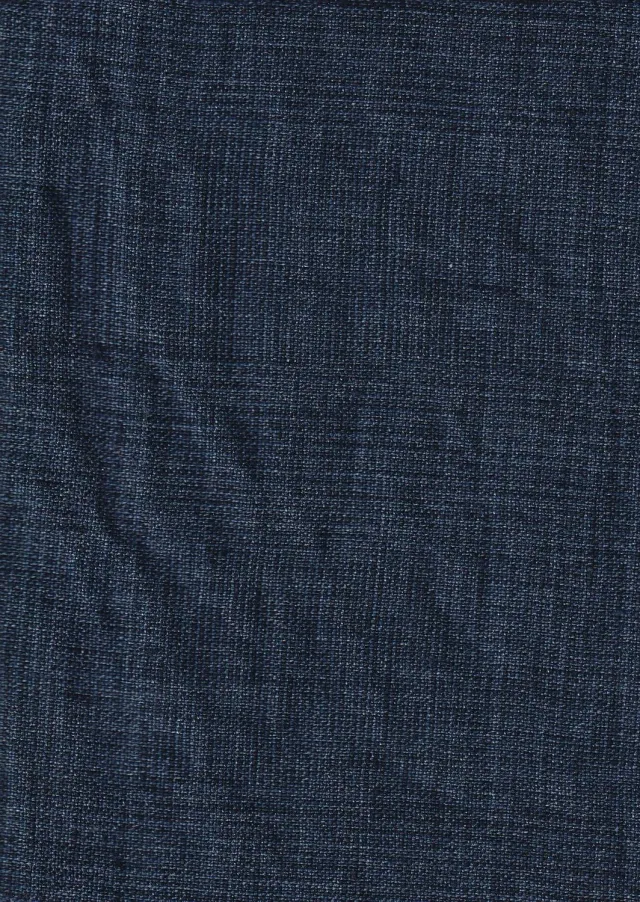 Hollington toile pur lin tissu bleu galet au mètre