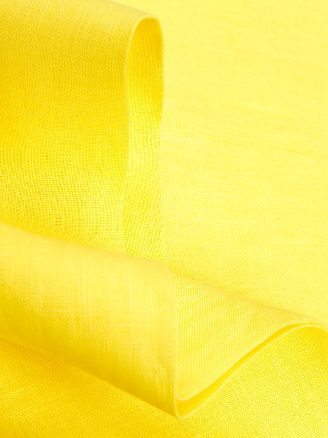 Hollington Siza pantalon lin jaune coupe italienne