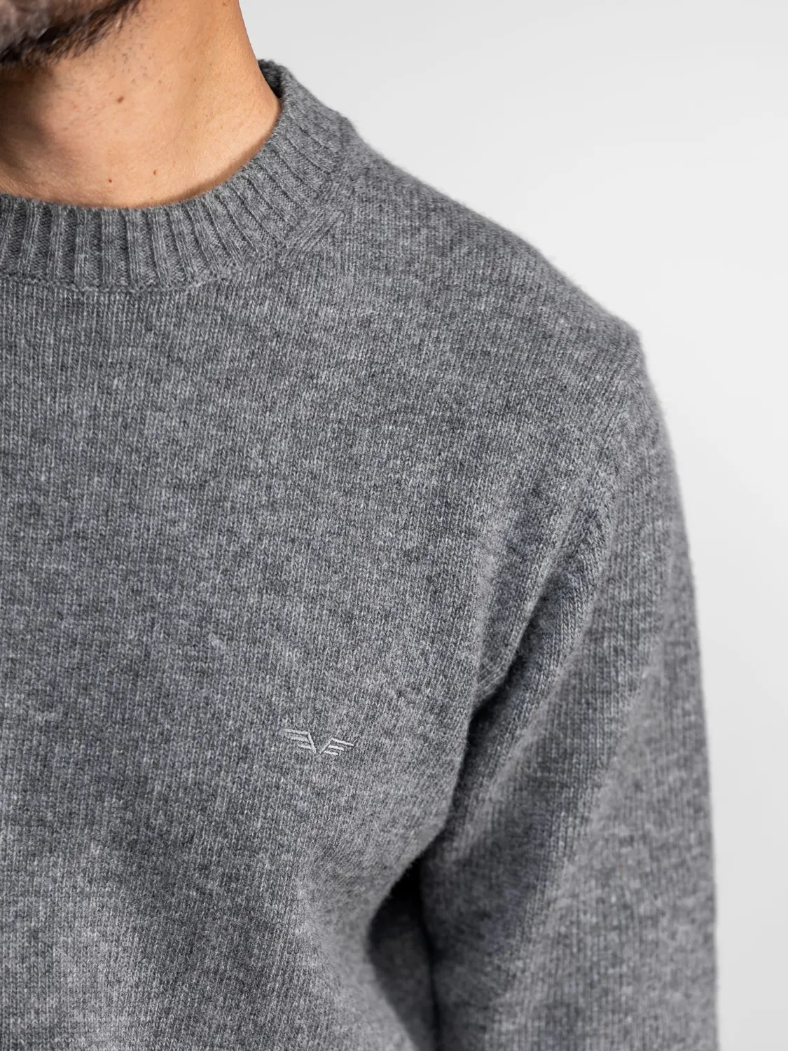 Daytona Nast pull laine col rond anthracite