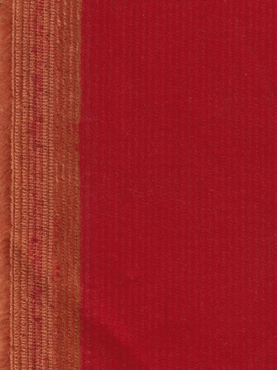 Hollington tissu velours stretch double-face rouge orange 5m