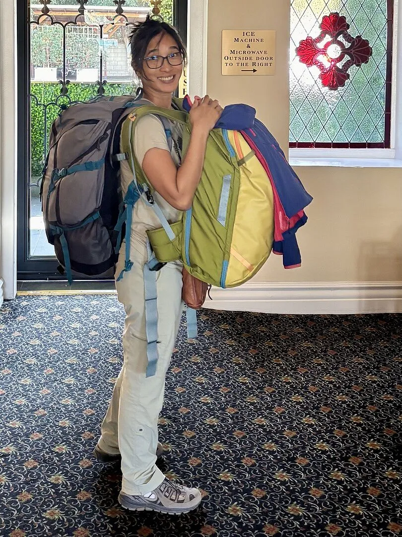 Cotopaxi Allpa 35L Travel Pack sac voyage Lemongrass/Cedar cabine