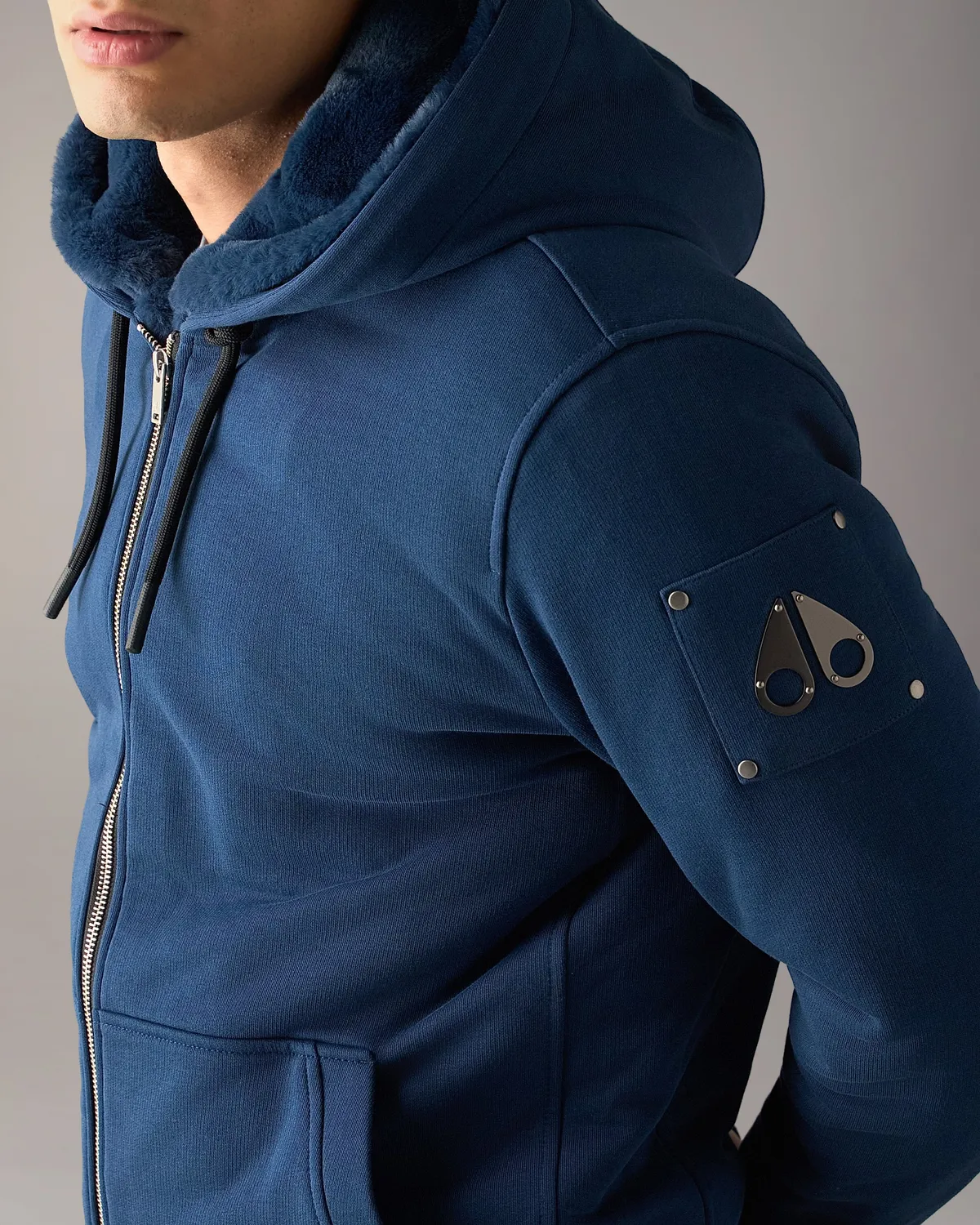 Moose Knuckles Classic Bunny Hoodie sweat nightfall