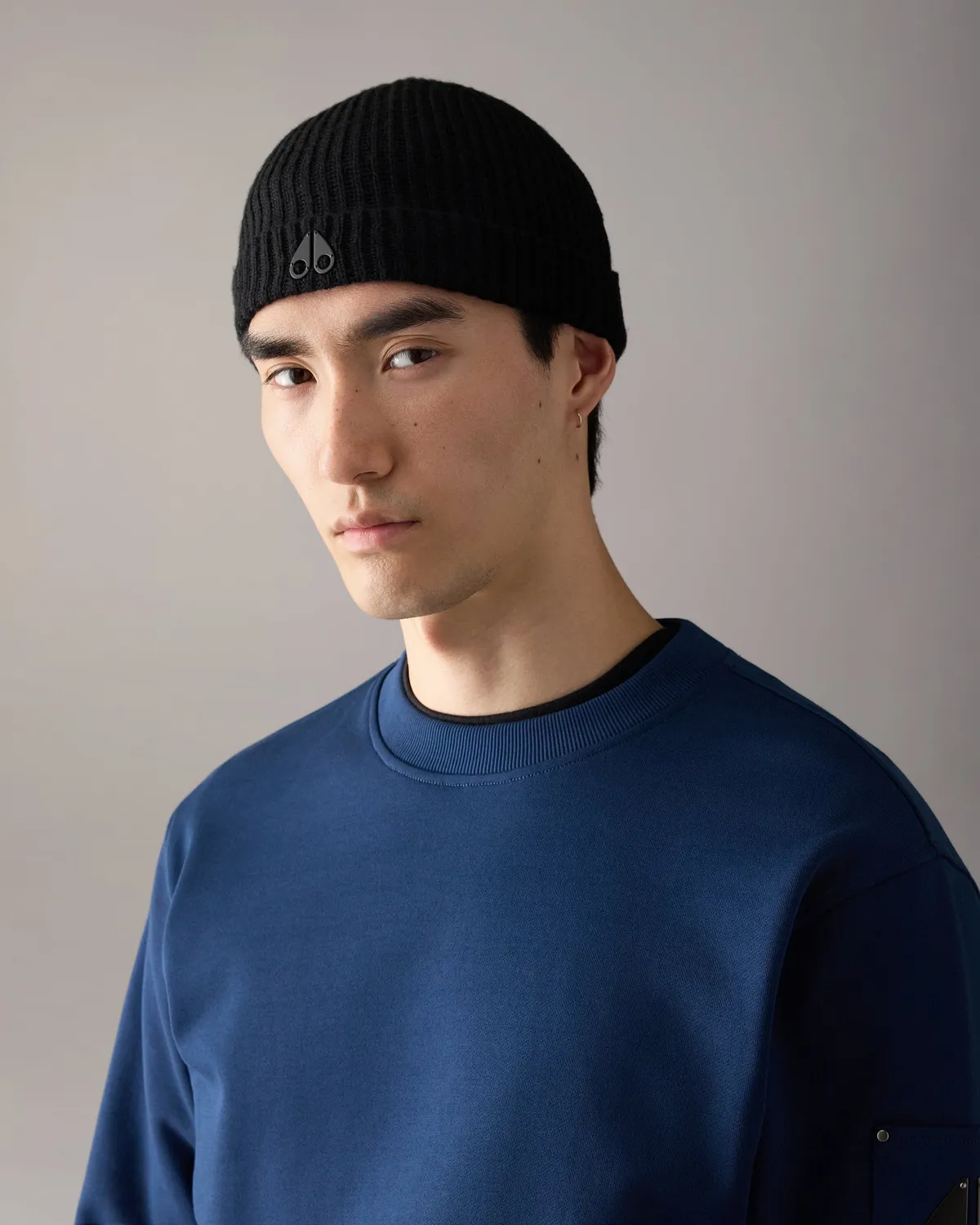 Moose Knuckles Tremble bonnet noir chaud uni