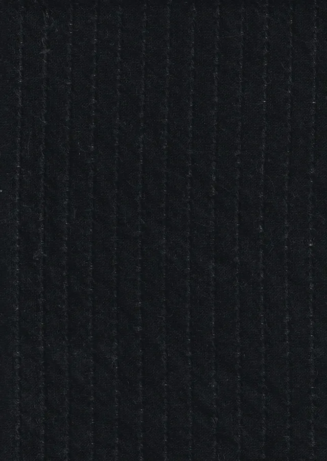 Hollington toile coton japonaise tissu noir sur craie au mètre
