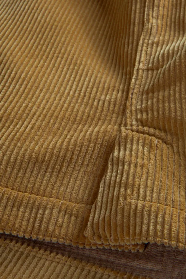 Hollington gilet poches plaquées velours sable laine