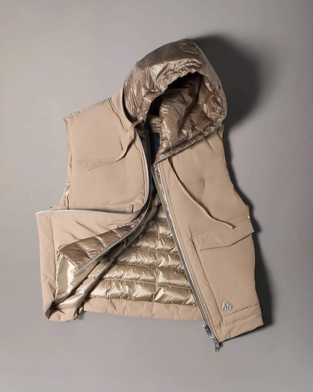 Moose Knuckles Brixton Gilet Duvet Ashen Sans Manches
