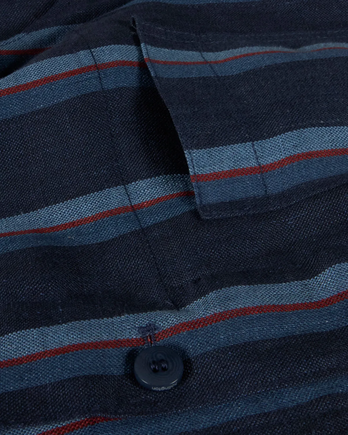 Hollington Styli Stripes gilet lin bleu taille 52