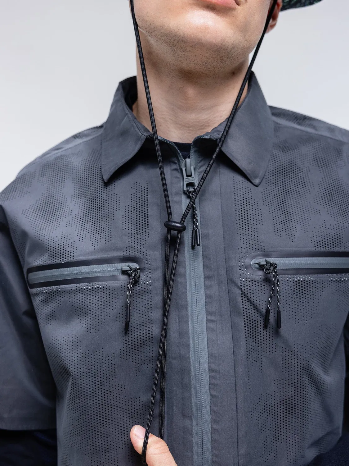Alpha Industries RECN Laser Cut chemise charcoal camouflage
