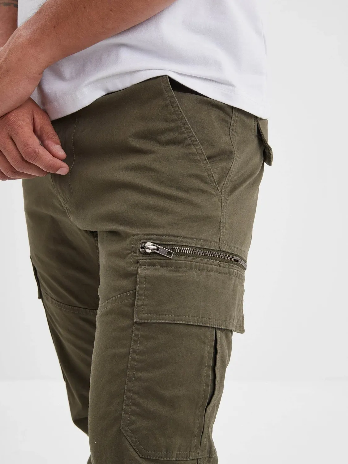 Daytona Roanoke pantalon cargo homme noir poches