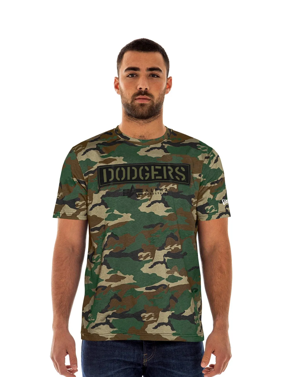 Alpha Industries Dodgers x New Era t-shirt Camo coton