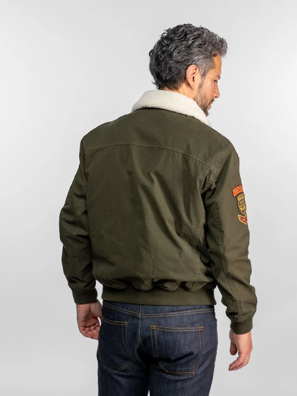 Daytona Nampa veste aviateur coton vert kaki