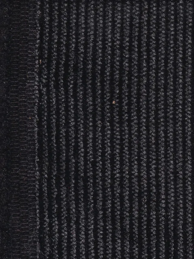 Hollington velours de coton gris sur noir tissu 5 m
