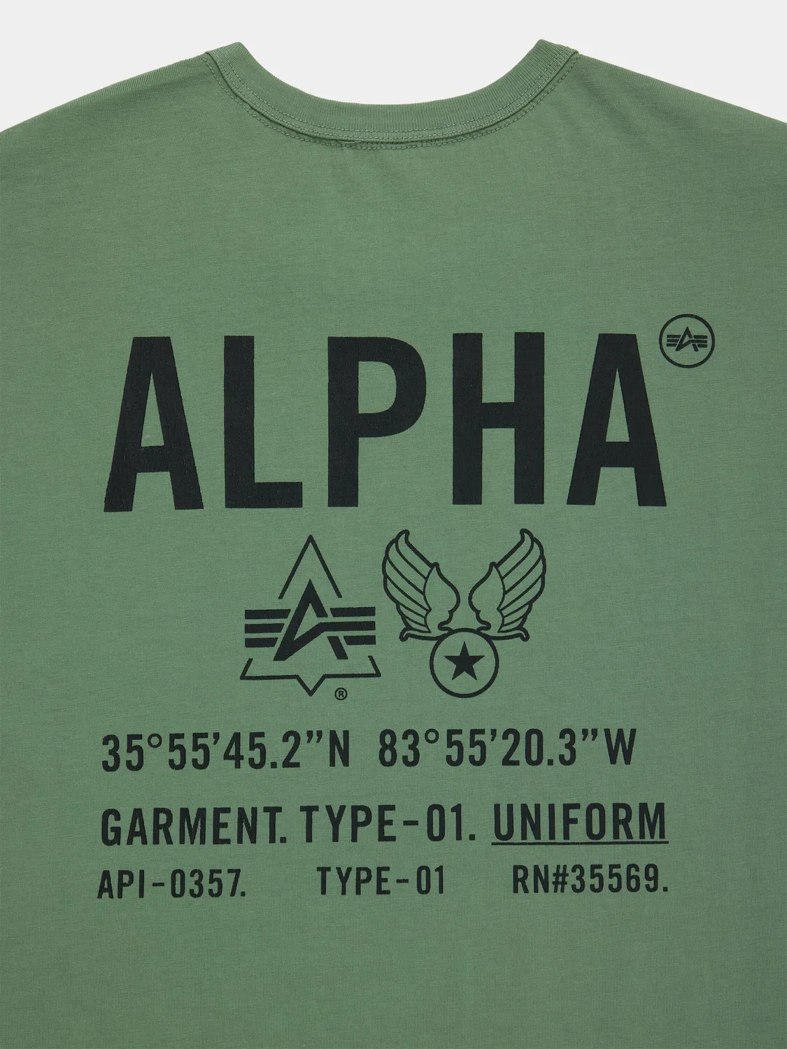Alpha Industries Relaxed Uniform Tee t-shirt noir coton