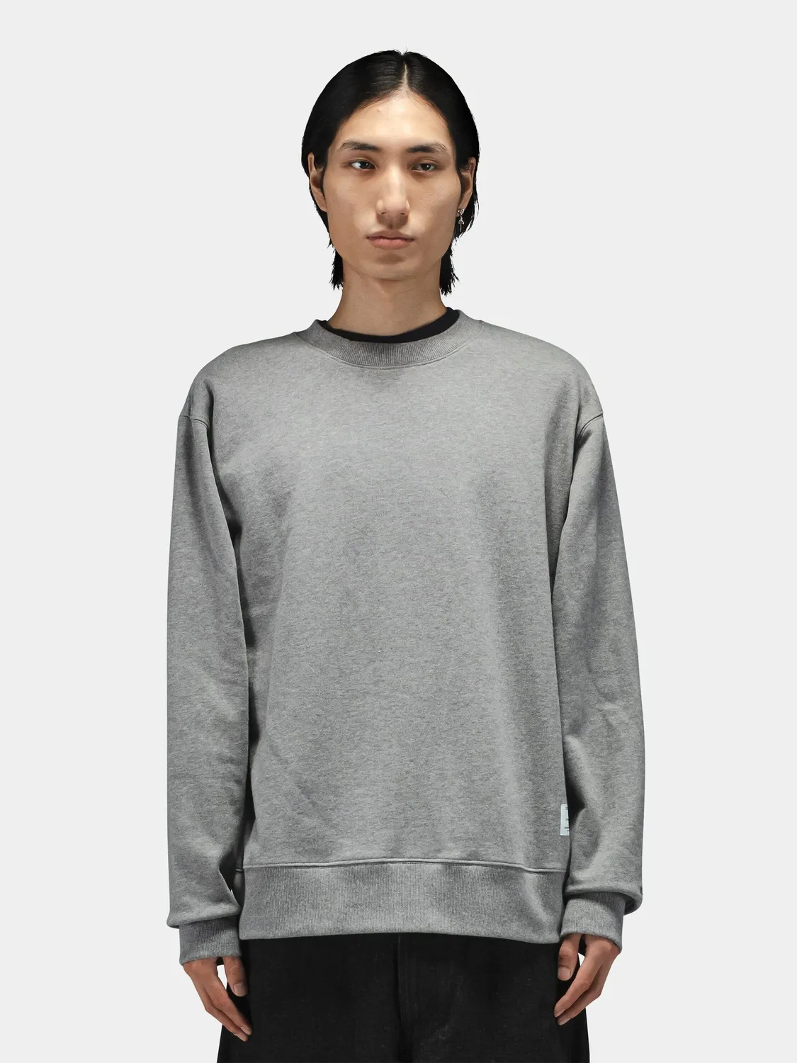 Alpha Industries Patched sweat col rond noir 320 GSM