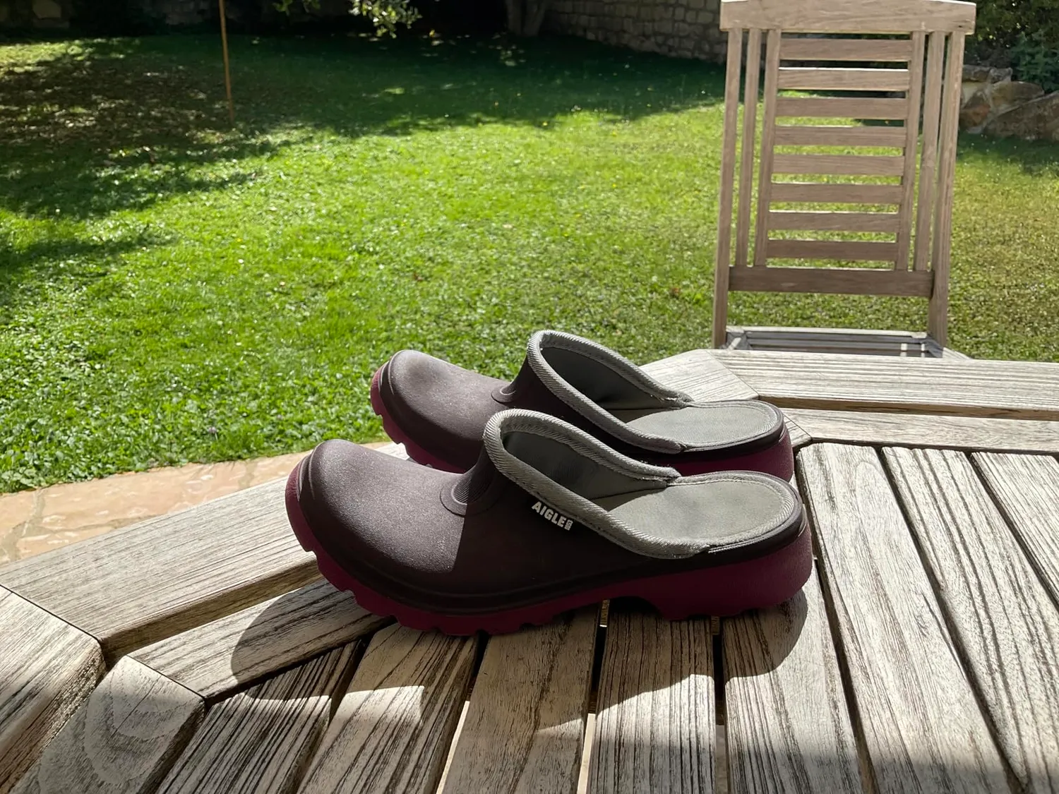 Aigle Taden 2 sabot femme marron léger