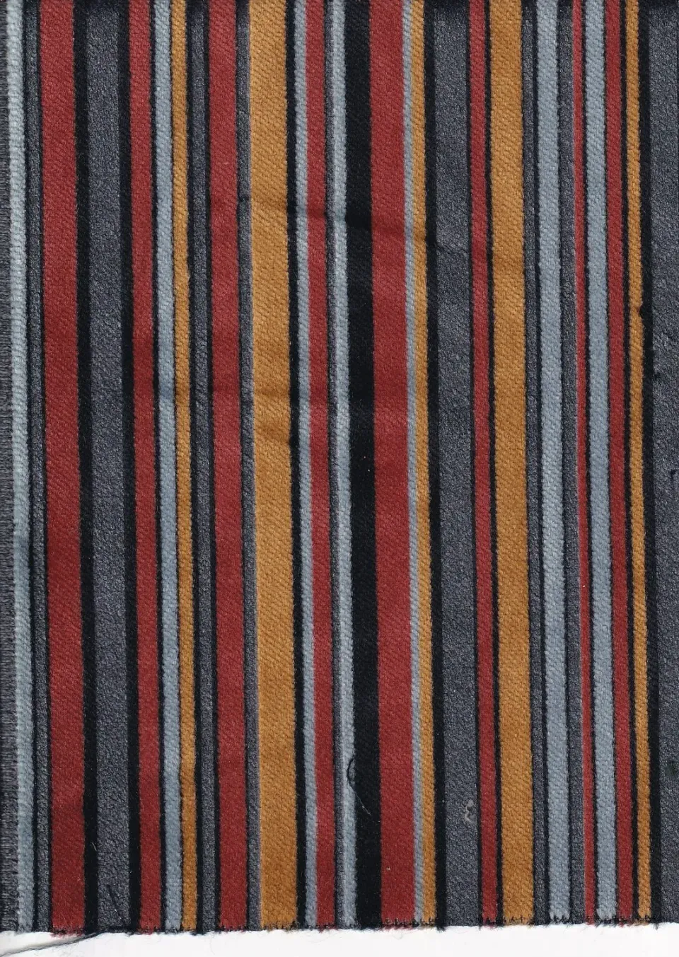Hollington tissu velours coton rayures bayadère 10 m