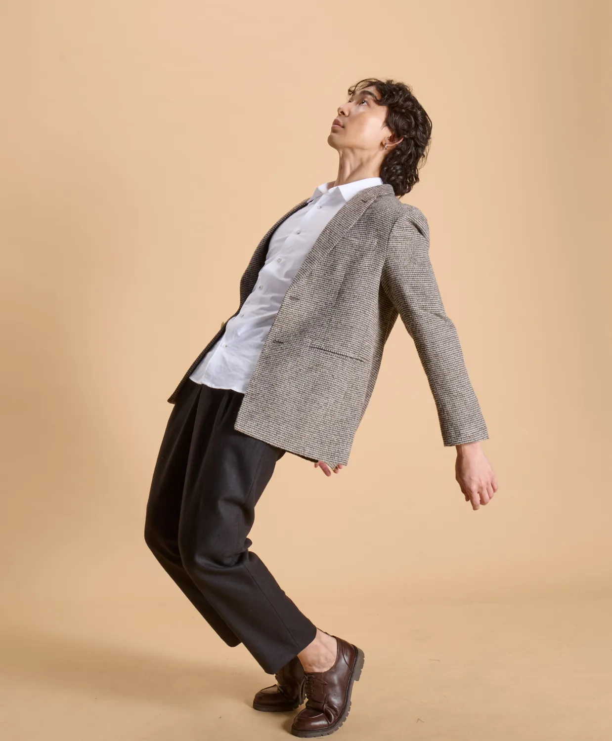 Soubacq Le Blazer Royal velours tweed anglais