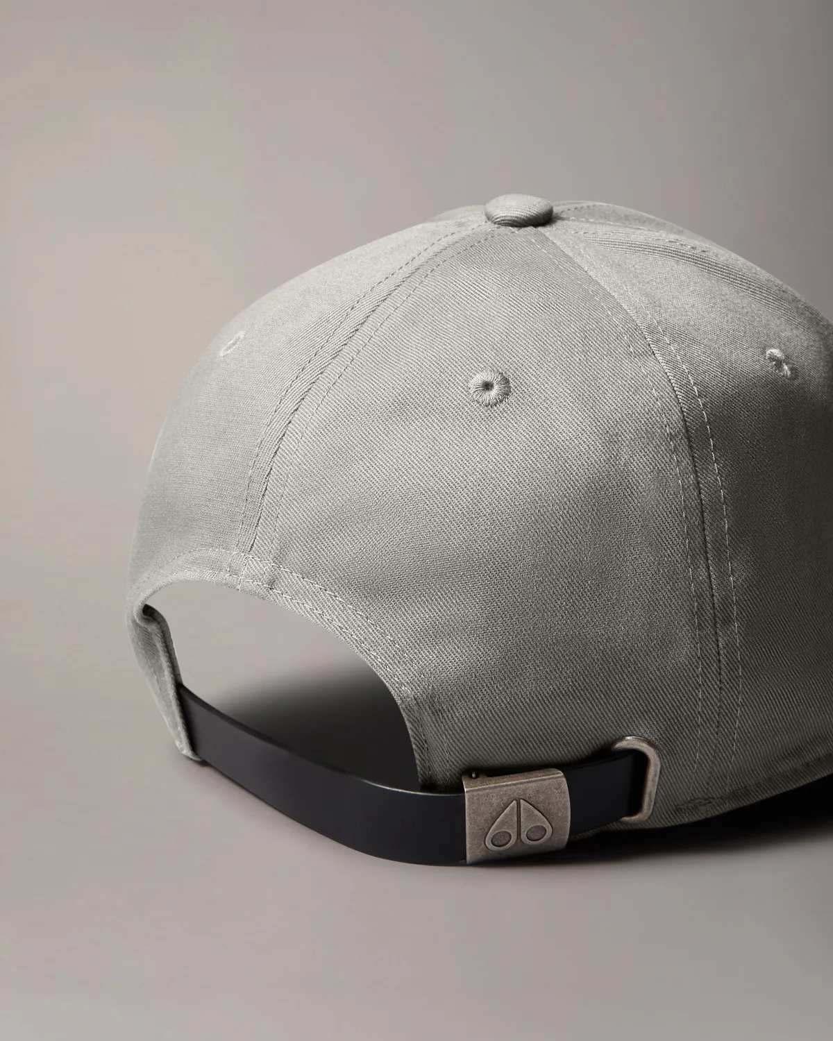 Moose Knuckles Logo Icon casquette grise réglable