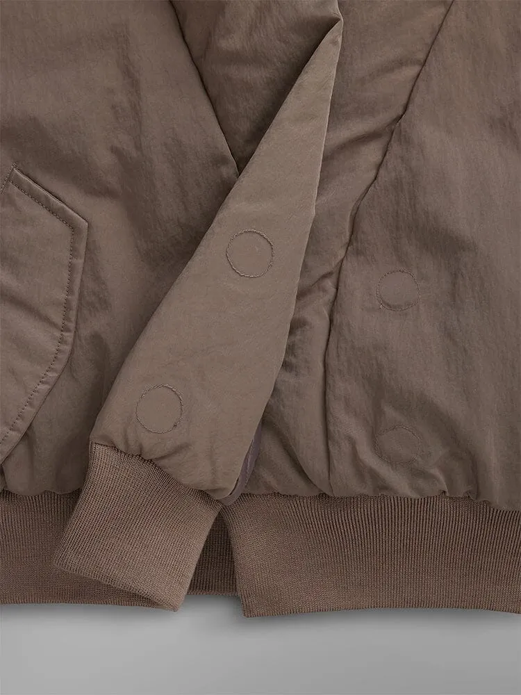 Alpha Industries Shawl Collar blouson bomber femme marron duvet