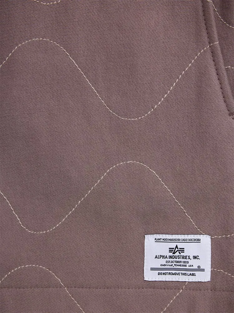 Alpha Industries Quilted short matelassé violet femme
